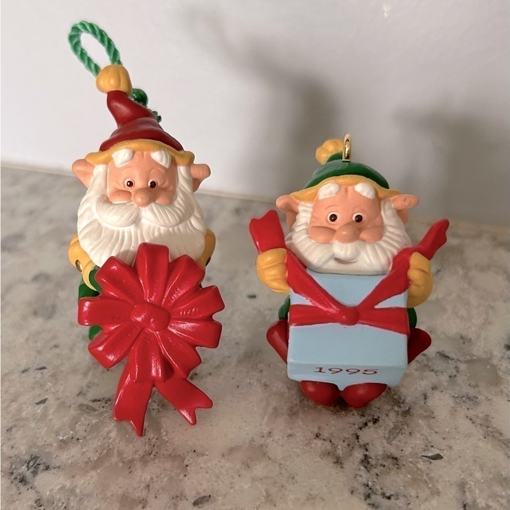 Hallmark Christmas Elves Ornaments 1995